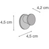 Appendiabiti serie Round singolo