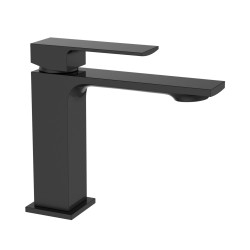 Miscelatore monocomando lavabo serie Bologna nero